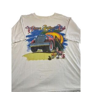 Allman Brothers Band 1999 XXX Anniversary Tour T-Shirt XL Gildan Peach Truck